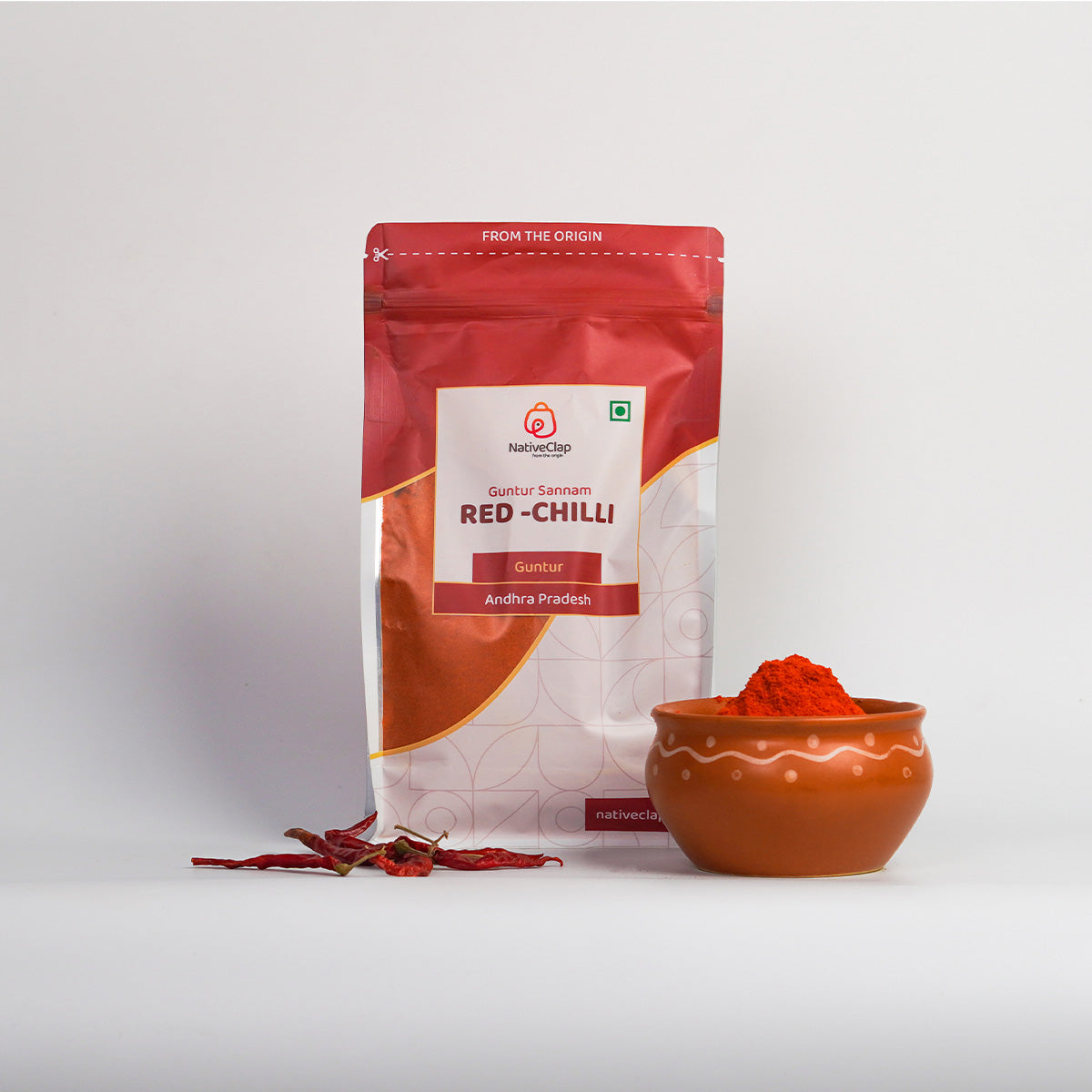 Guntur Sannam Red - Chilli Powder (400gm)